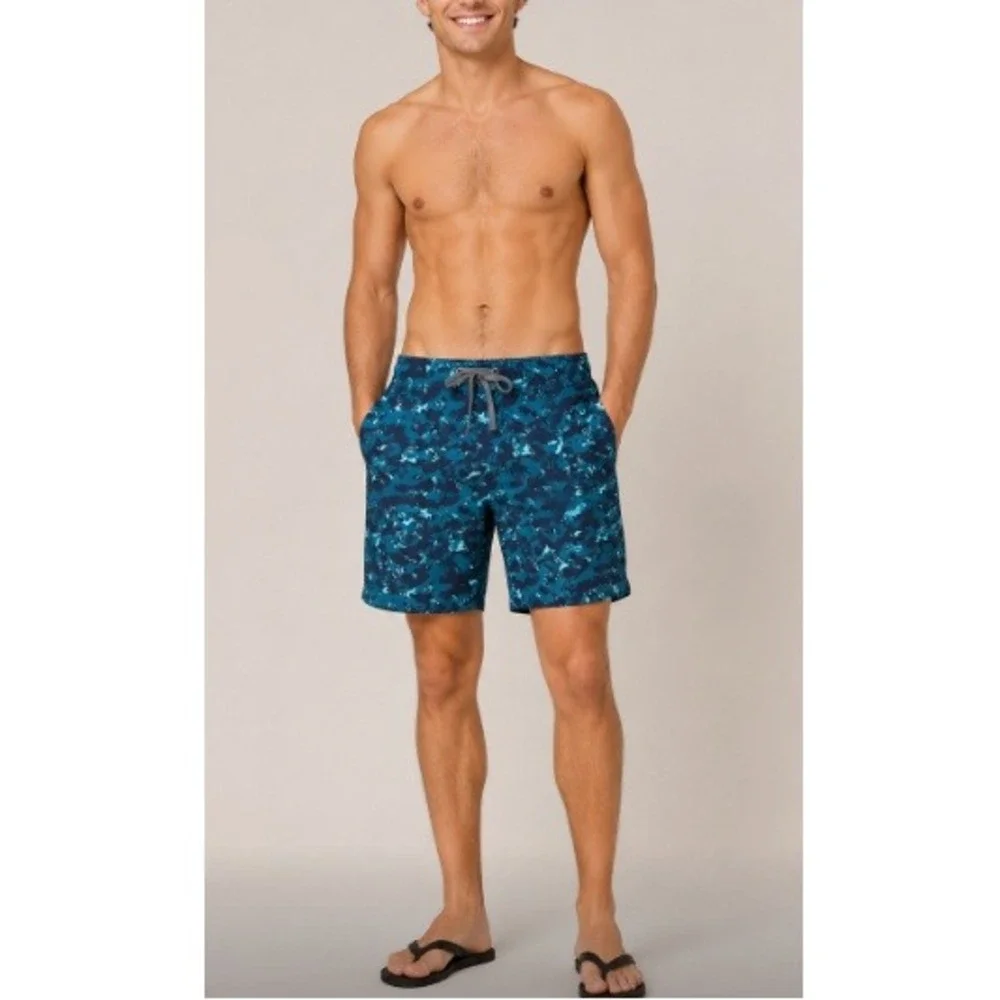 Prana Men's Blufin Camo Classic‎ Fenton Boardshorts Size 30 NWOT